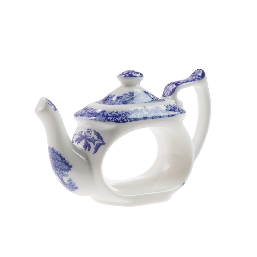 スポード (Spode) ブルーイタリアン ナプキンリング (ティーポット)