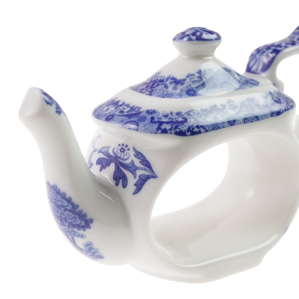 スポード (Spode) ブルーイタリアン ナプキンリング (ティーポット)