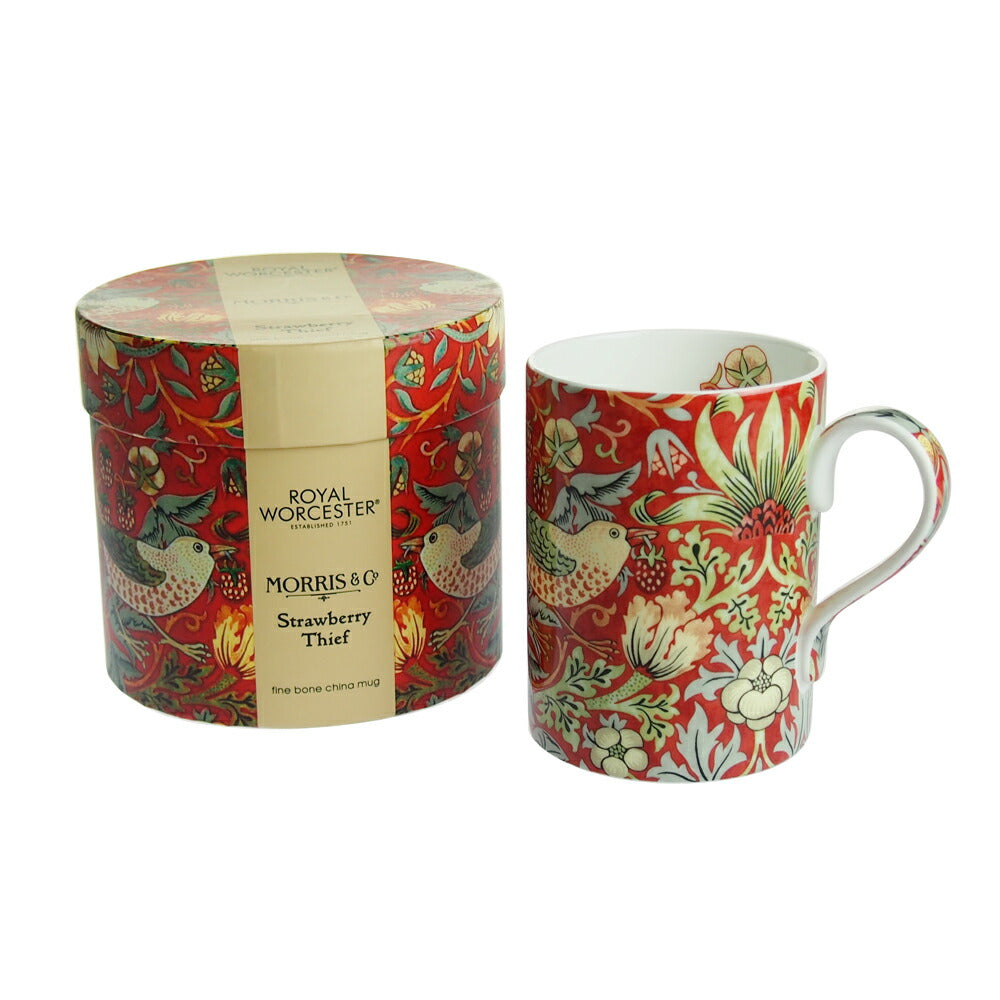 ロイヤルウースター（Royal Worcester）ウィリアムモリス ストロベリーシーフ マグカップ 350ml 各色