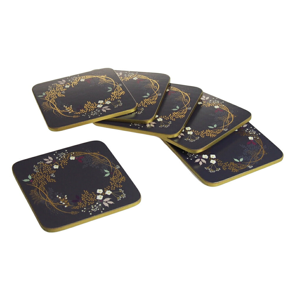 サラ・ミラー （Sara Miller） ガーランドコレクション コースター 6枚セット