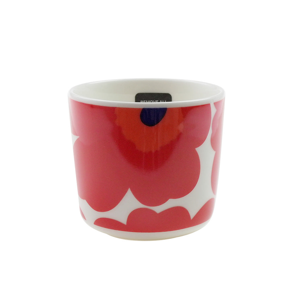 マリメッコ (marimekko) ウニッコ ラテマグ/コーヒーカップ200ml ホワイト×レッド