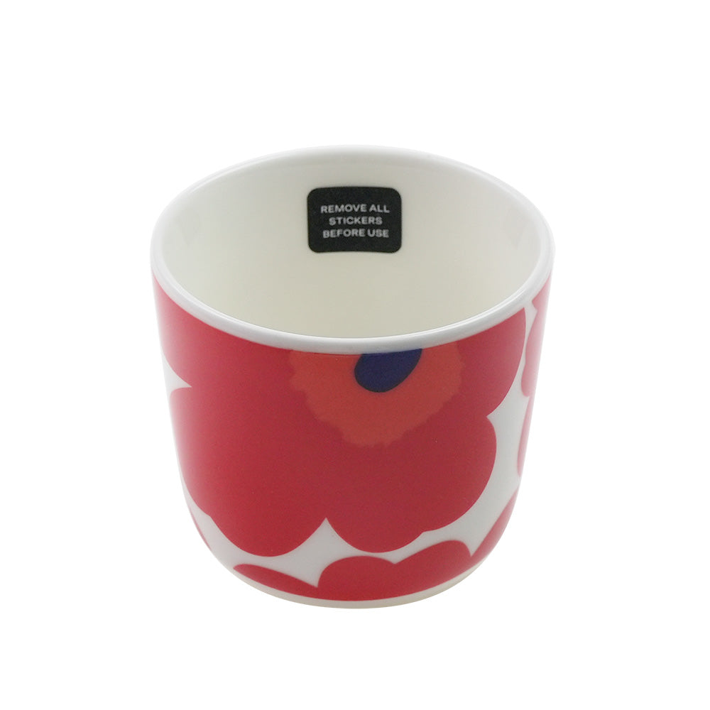 マリメッコ (marimekko) ウニッコ ラテマグ/コーヒーカップ200ml ホワイト×レッド