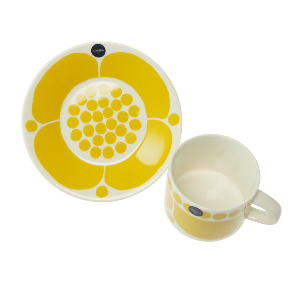 アラビア (ARABIA) スンヌンタイ (Sunnuntai) カップ&ソーサー 280ml
