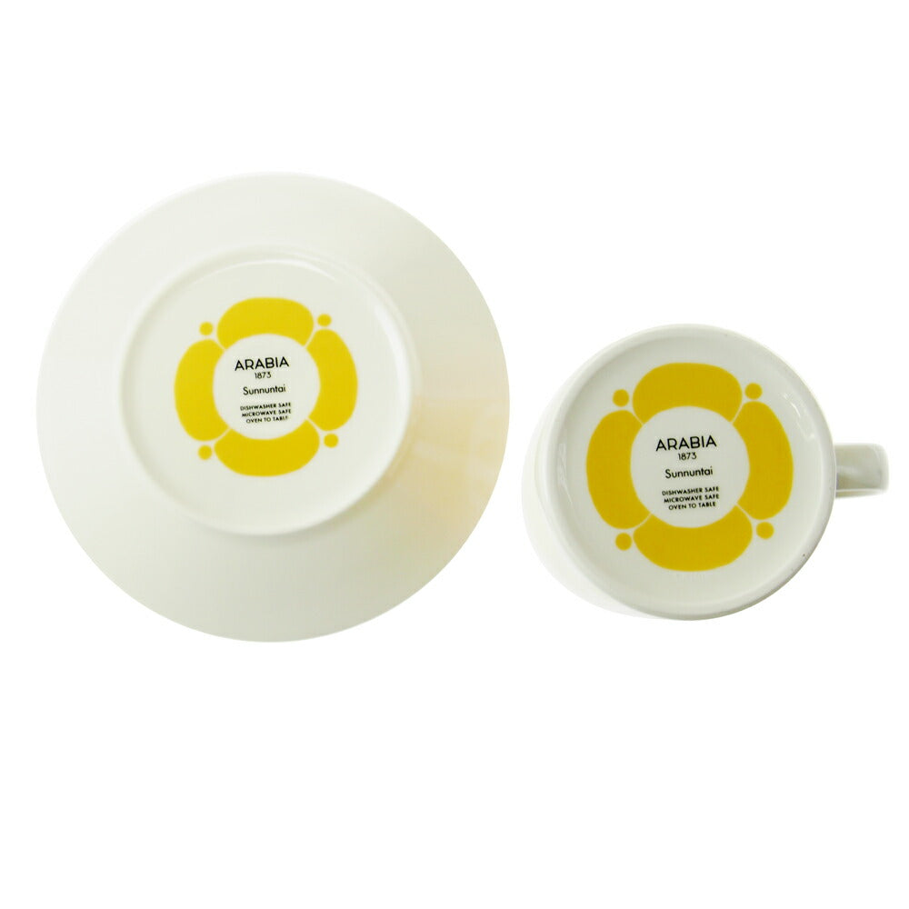 アラビア (ARABIA) スンヌンタイ (Sunnuntai) カップ&ソーサー 280ml