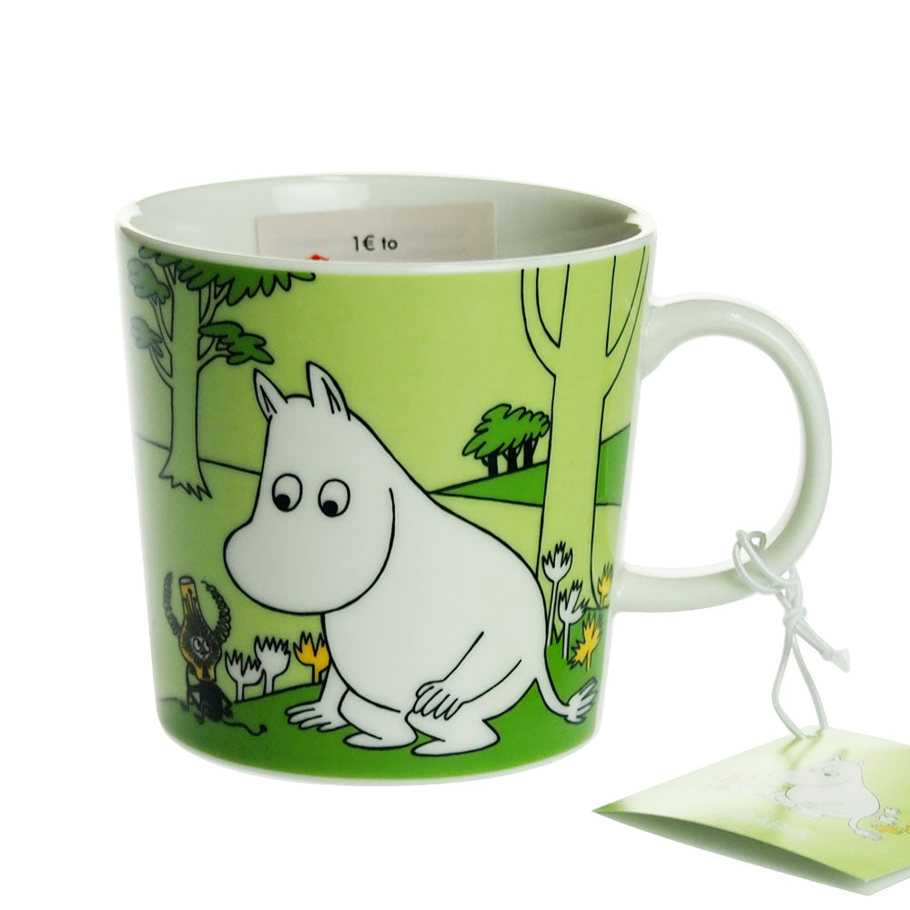 アラビア (ARABIA) ムーミン マグカップ グラスグリーン