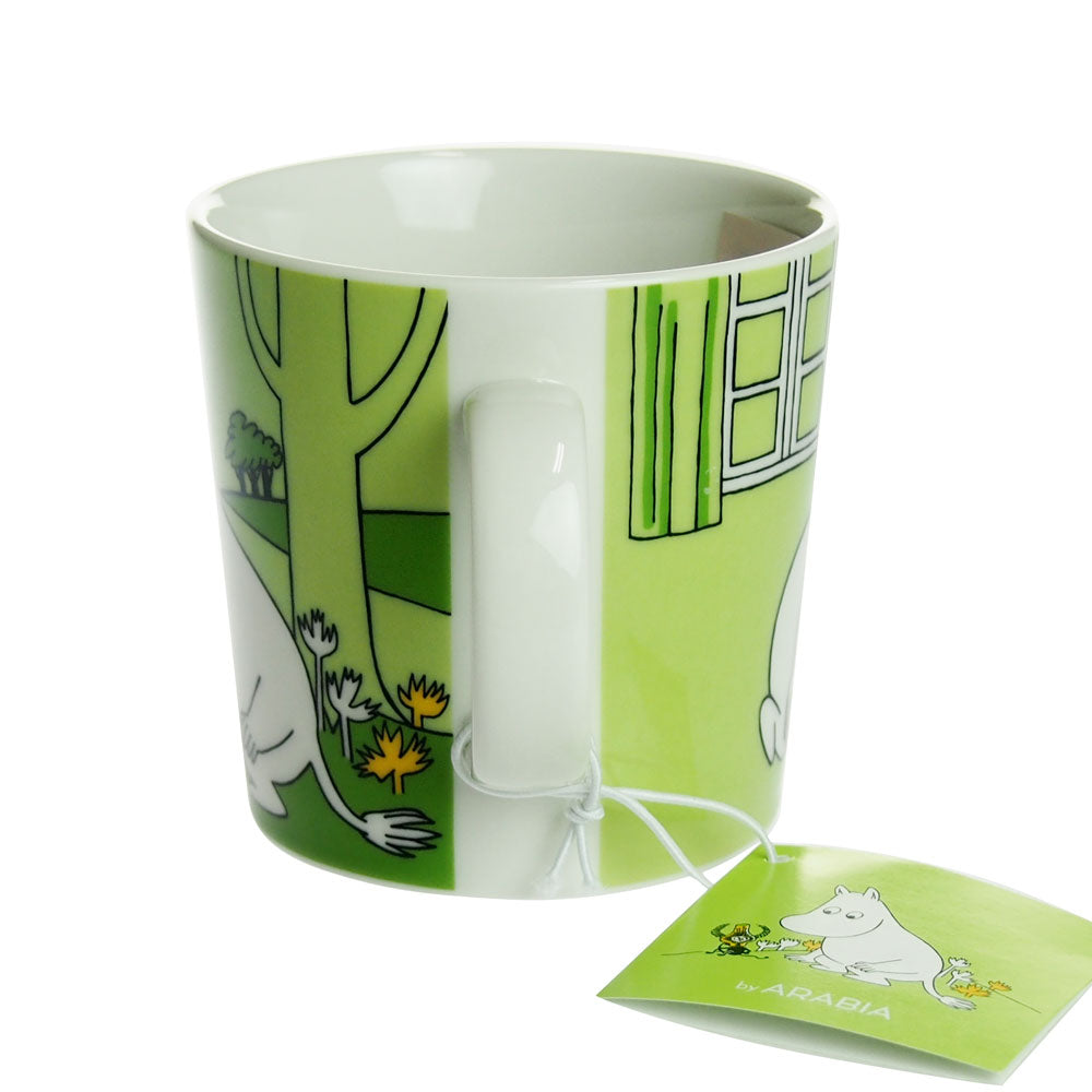 アラビア (ARABIA) ムーミン マグカップ グラスグリーン
