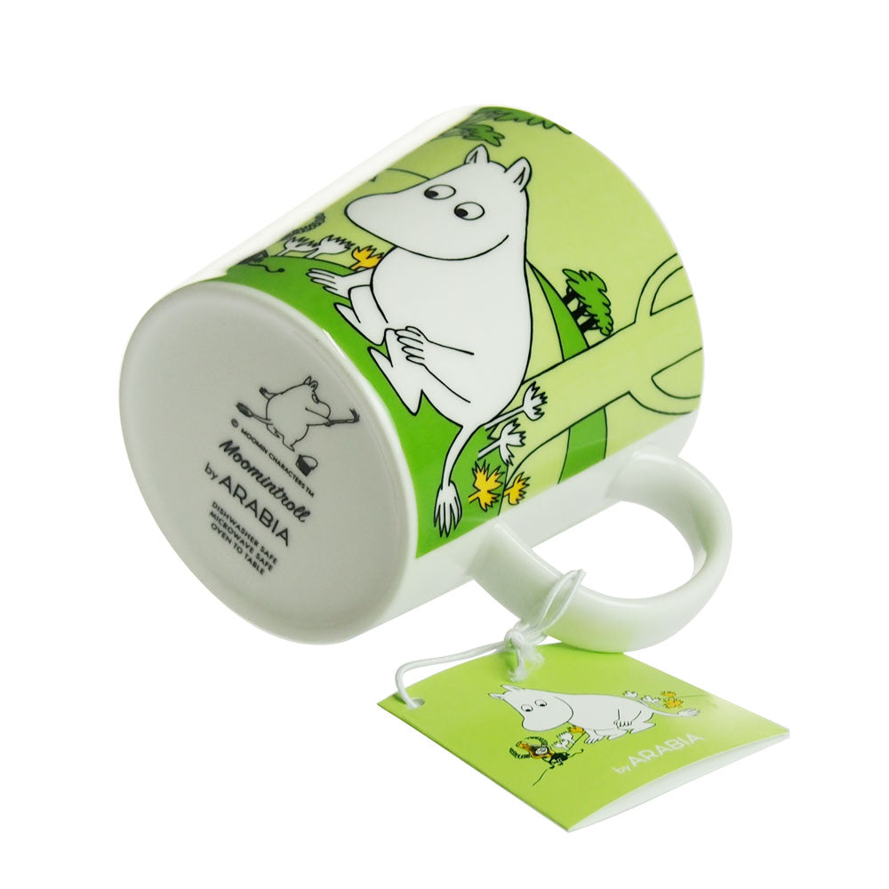 アラビア (ARABIA) ムーミン マグカップ グラスグリーン