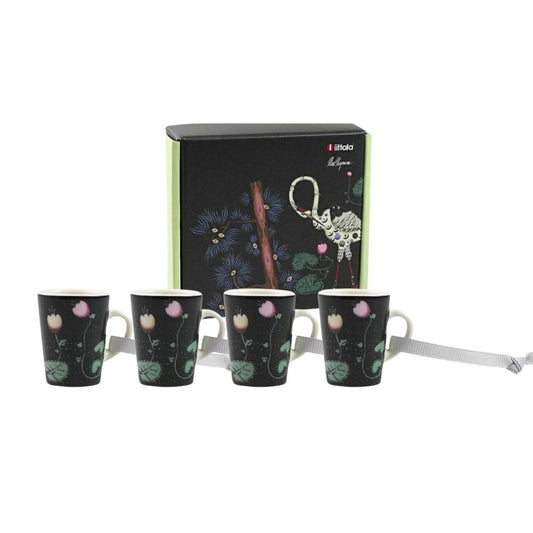 イッタラ (iittala) タイカ 15周年記念 アニバーサリー ミニマグ 4ピースセット ブラック / オーナメント 1063350 ミニマグカップ