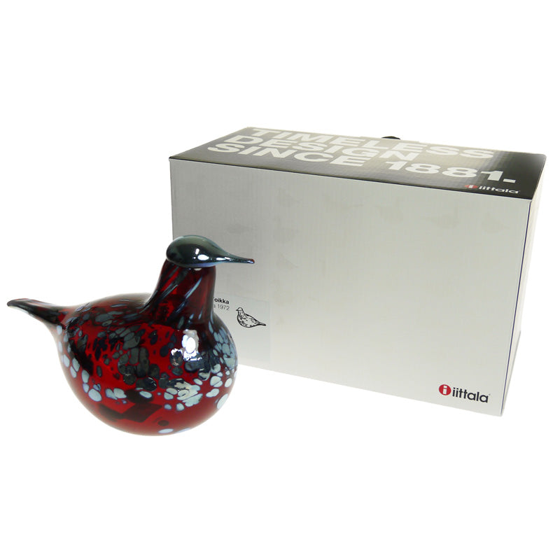 イッタラ (iittala) バード バイ オイバ・トイッカ （Birds by Oiva Toikka）コマドリ クランベリー200x125