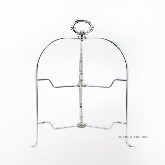 早川シルバー ストライプ ティースタンド 2段-3段