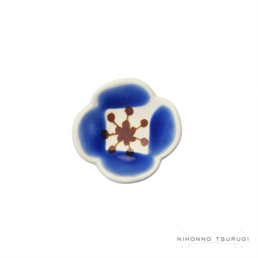 葛西国太郎 HANI 色絵 箸置き POPPY