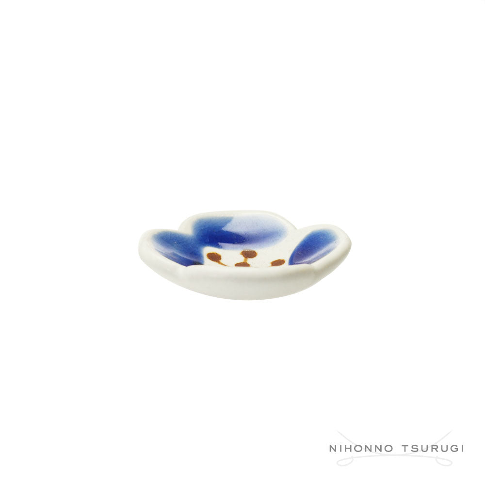 葛西国太郎 HANI 色絵 箸置き POPPY