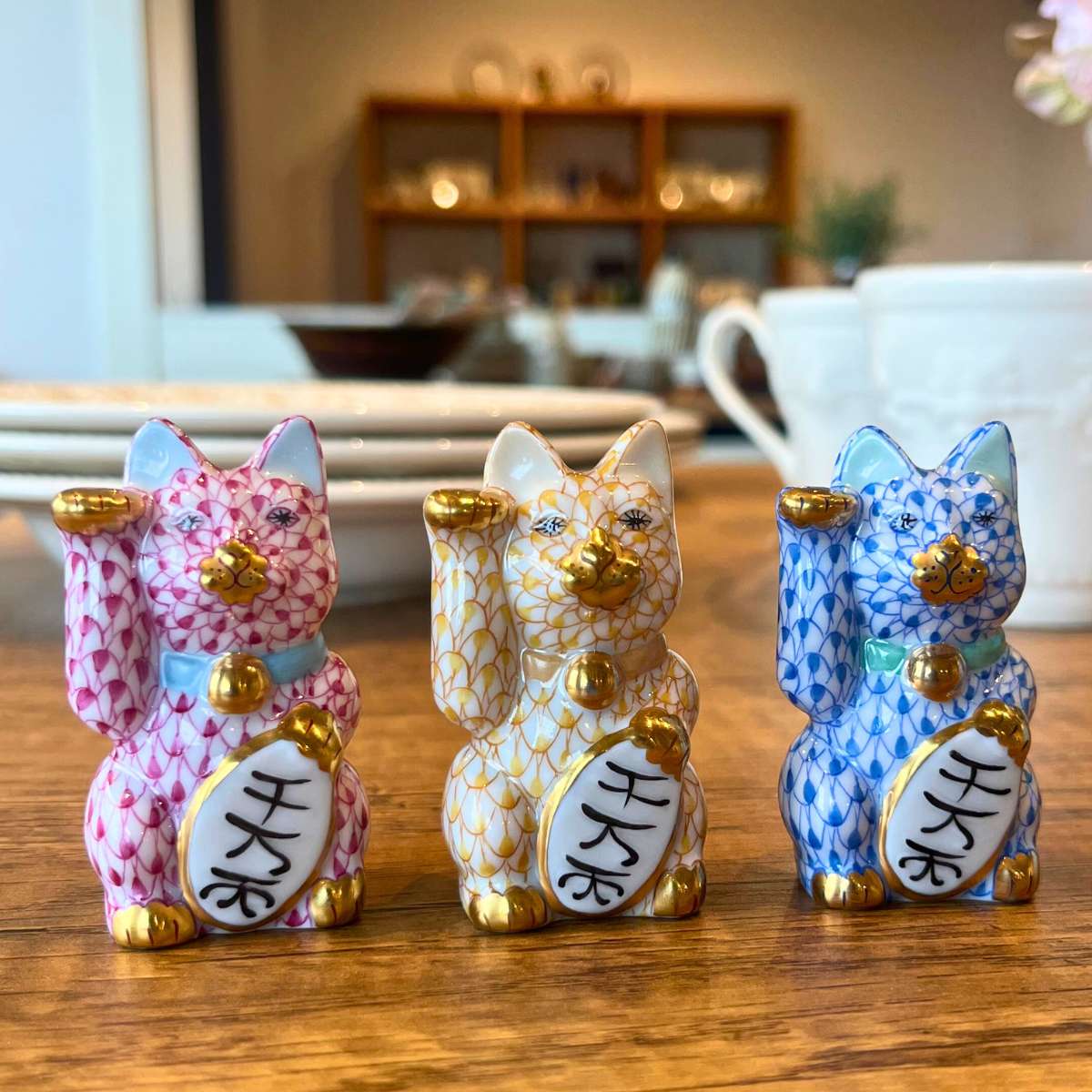 ヘレンド (HEREND) 人形 招き猫千万両(小) 15579