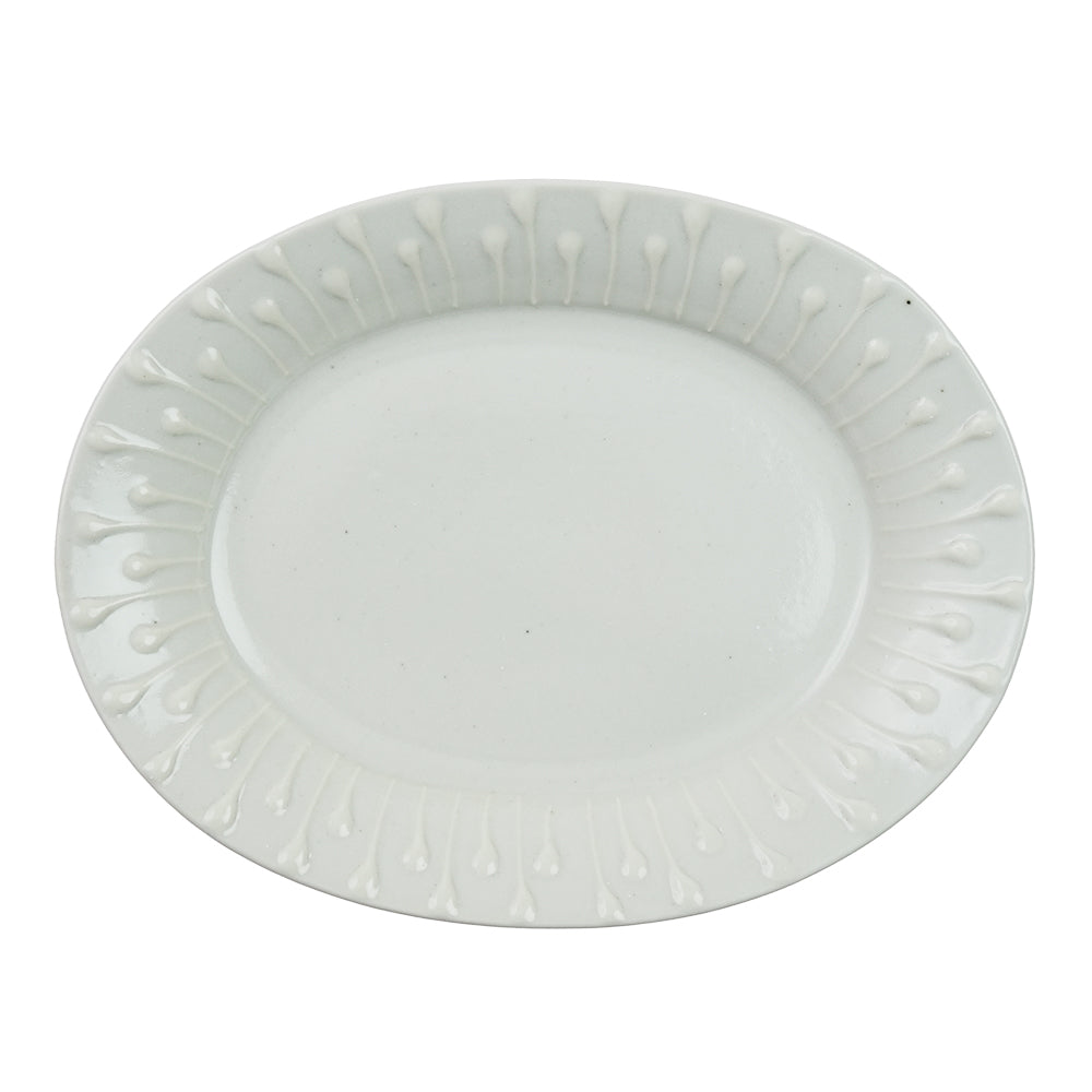 和食器 九谷青窯 高原真由美 いっちん雫 楕円皿