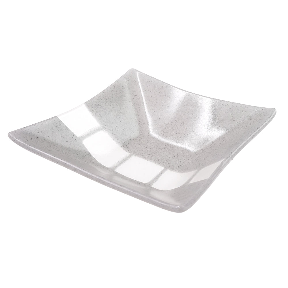 サブロウガラス 角深鉢 (大) c しろねず