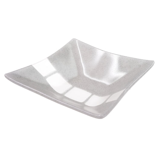 サブロウガラス 角深鉢 (大) c しろねず