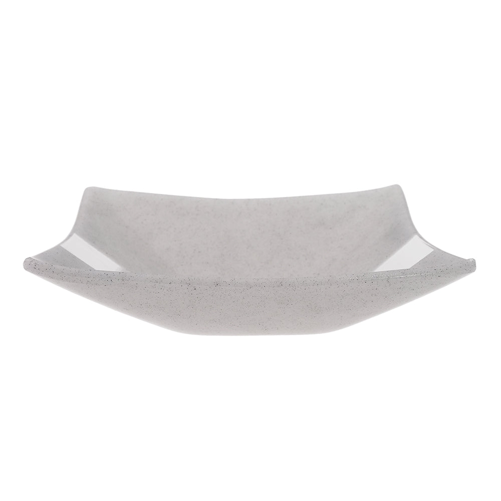 サブロウガラス 角深鉢 (大) c しろねず