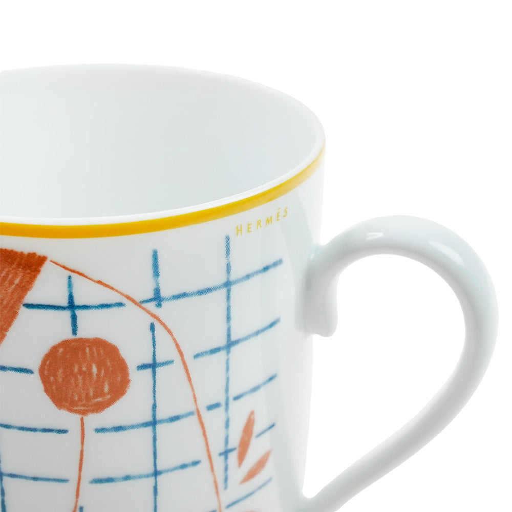 エルメス (HERMES) ウォーク・イン・ザ・ガーデン マグカップ オレンジ 300ml 043131P