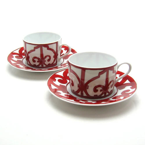 エルメス (HERMES) ガダルキヴィール  ティーカップ＆ソーサーペア 11016P2