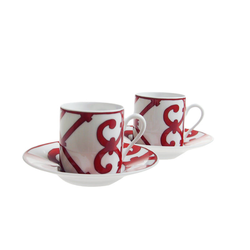 エルメス (HERMES) ガダルキヴィール コーヒーカップ＆ソーサーペア 11017P2