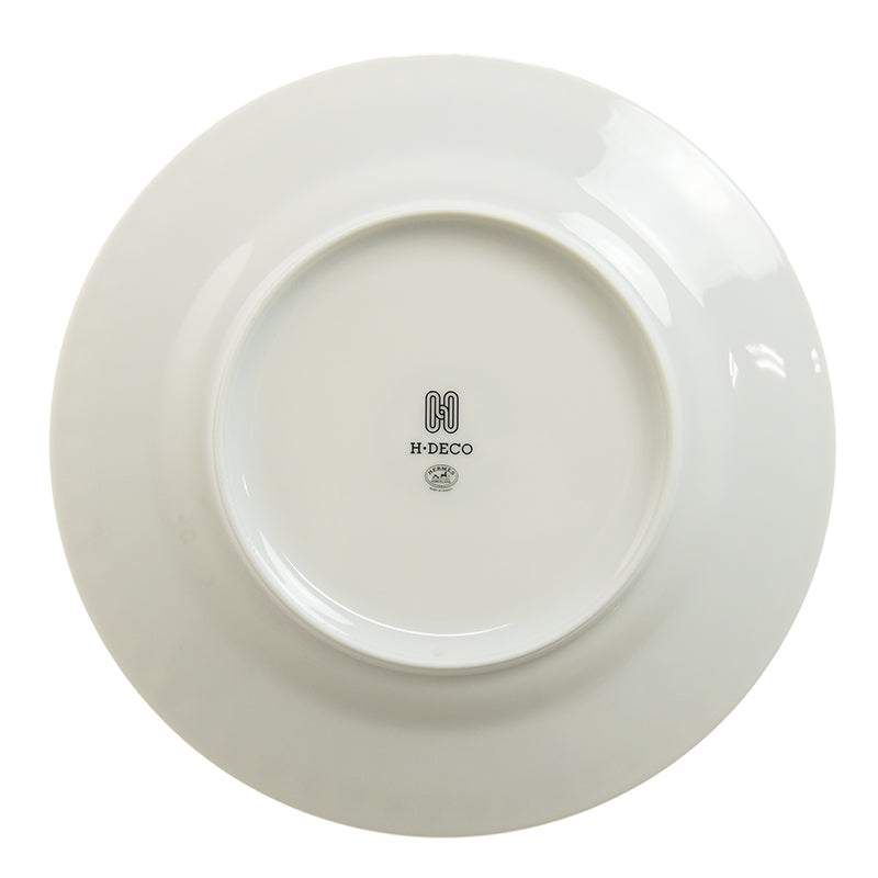 エルメス (HERMES) H（アッシュ）デコ デザートプレート 22.5cm ペア