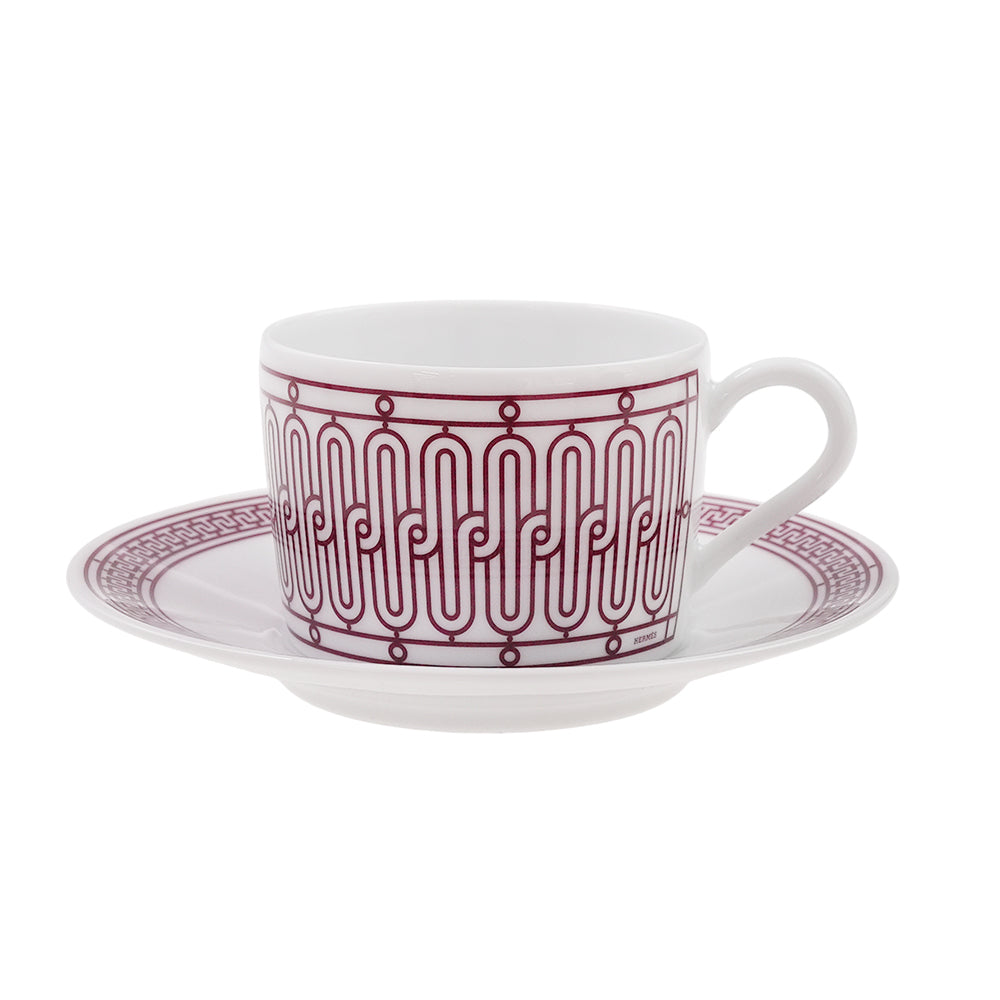 エルメス (HERMES) H（アッシュ）デコ ティーカップ&ソーサー ペア 120ml