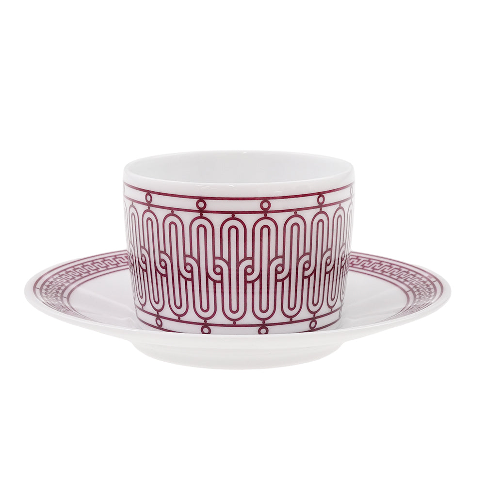 エルメス (HERMES) H（アッシュ）デコ ティーカップ&ソーサー ペア 120ml