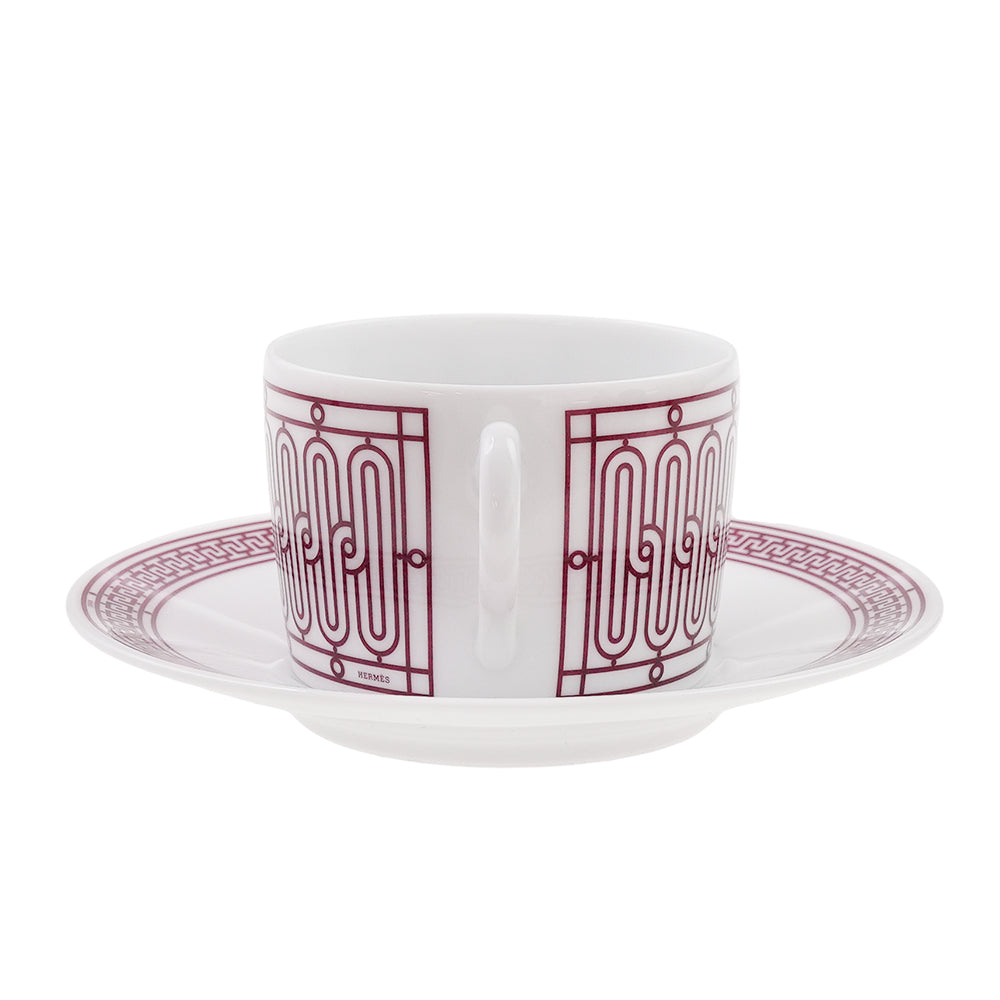 エルメス (HERMES) H（アッシュ）デコ ティーカップ&ソーサー ペア 120ml