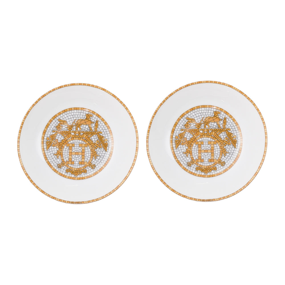 エルメス (HERMES) モザイク 24 ソイディッシュ 10cm ペア 026086P