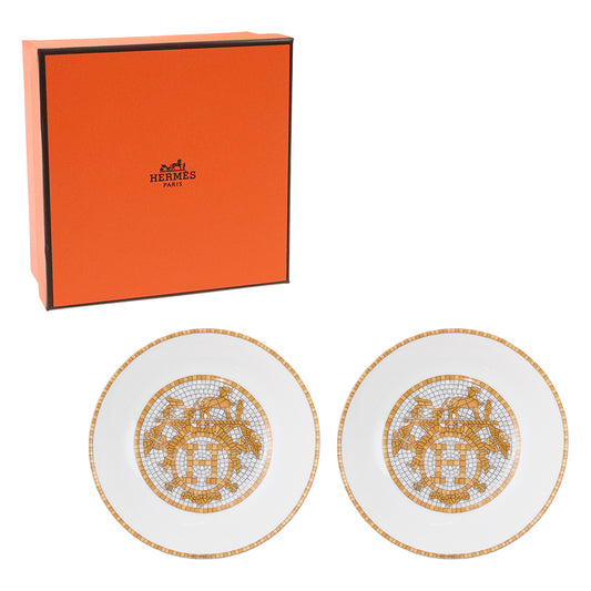 エルメス (HERMES) モザイク 24 ソイディッシュ 10cm ペア 026086P