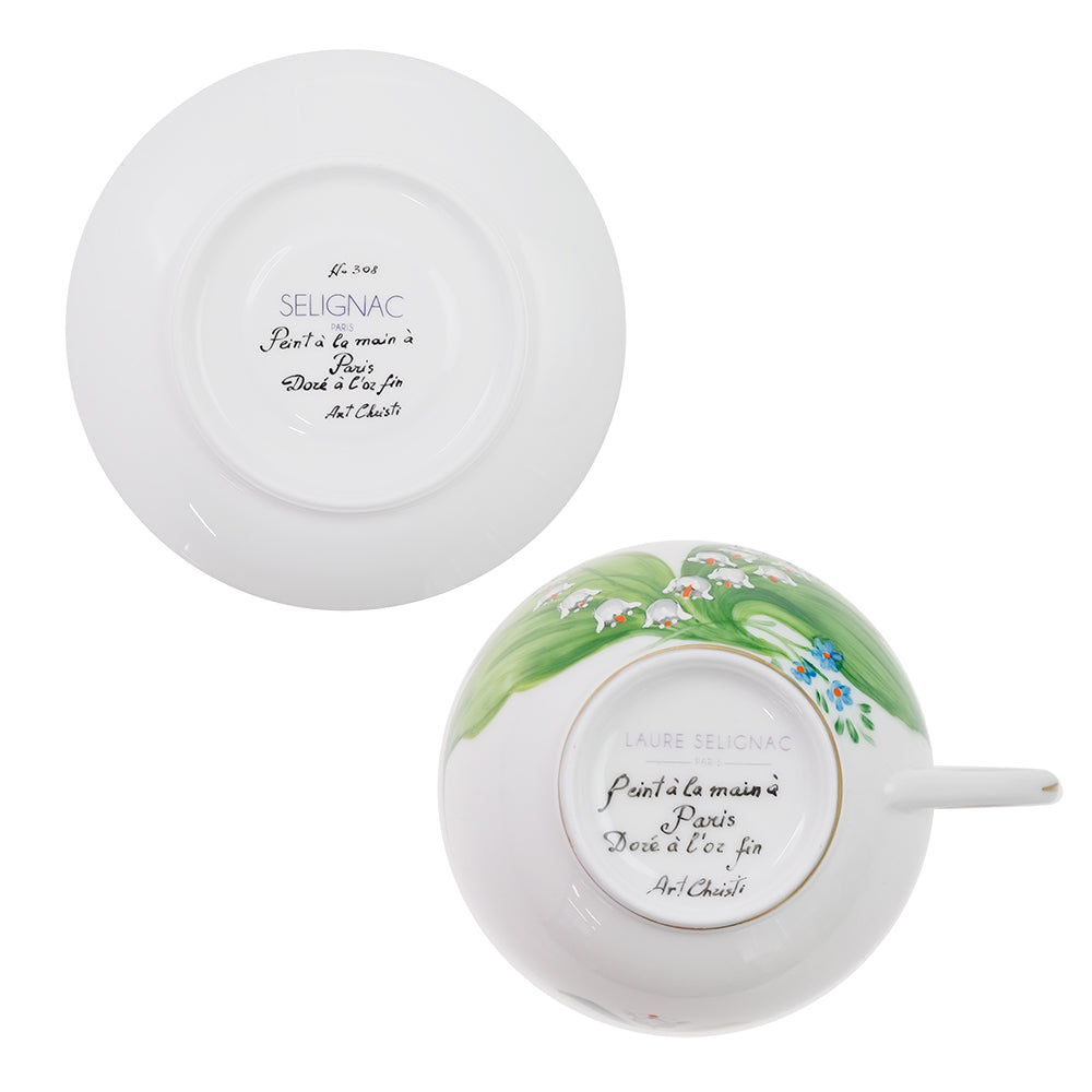 ロールセリニャック (Laure Selignac) ミュゲ ラウンド ティーカップ＆ソーサー