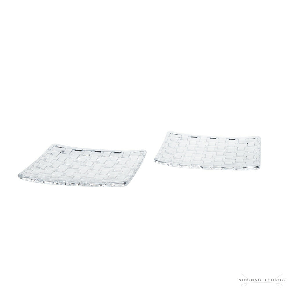 ナハトマン (Nachtmann)  ボサノバ スクエアプレート 14cm ペア 101907