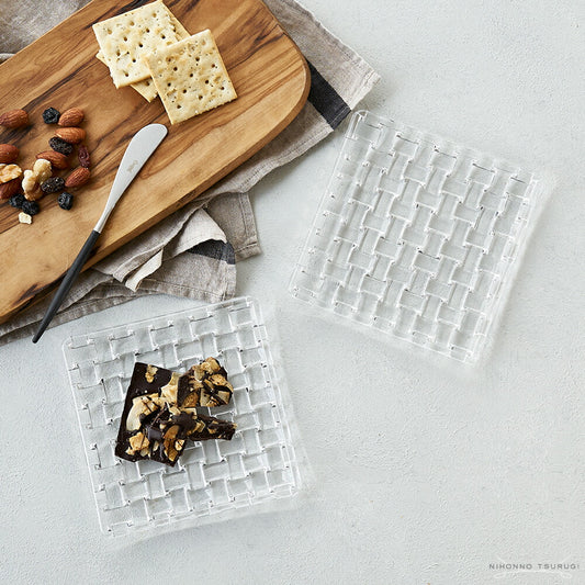 ナハトマン (Nachtmann)  ボサノバ スクエアプレート 14cm ペア 101907