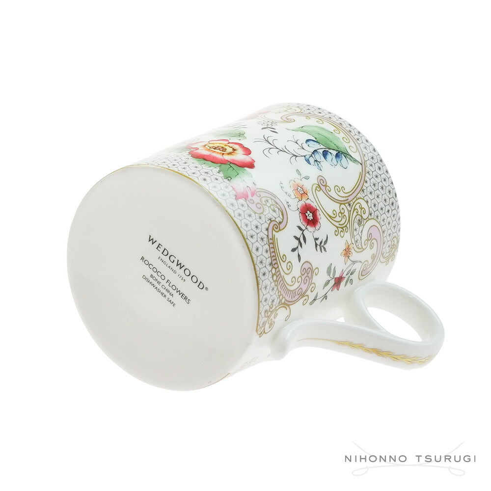 ウェッジウッド (WEDGWOOD) ワンダーラスト ロココフラワーズ マグカップ 250ml