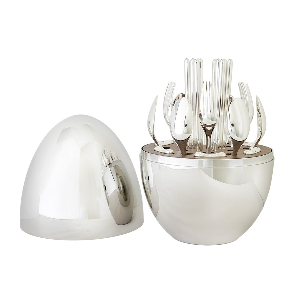 【箱不良のため定価より30％OFF】クリストフル (Christofle) ムード アジア 24ピース カトラリーセット 0065999