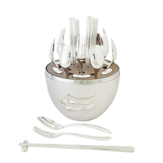 【箱不良のため定価より30％OFF】クリストフル (Christofle) ムード アジア 24ピース カトラリーセット 0065999