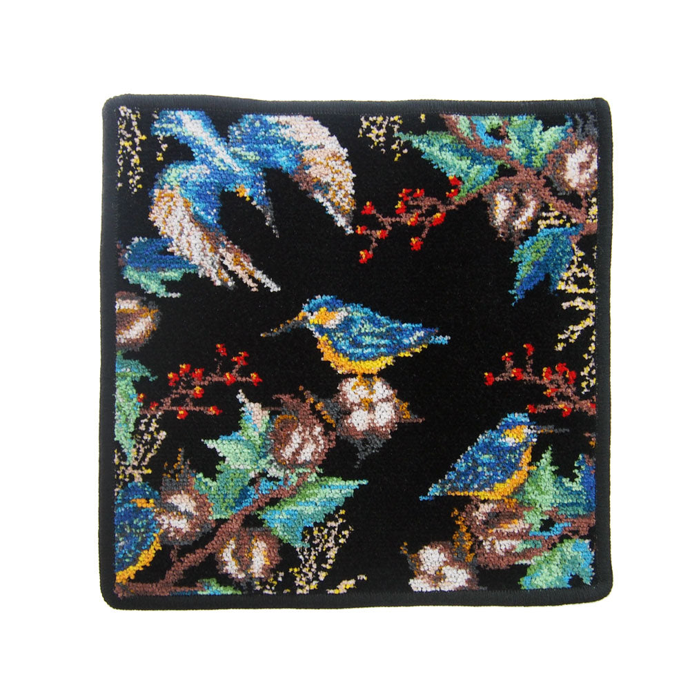 フェイラー (FEILER) カワセミの家族 ハンカチ 25×25cm