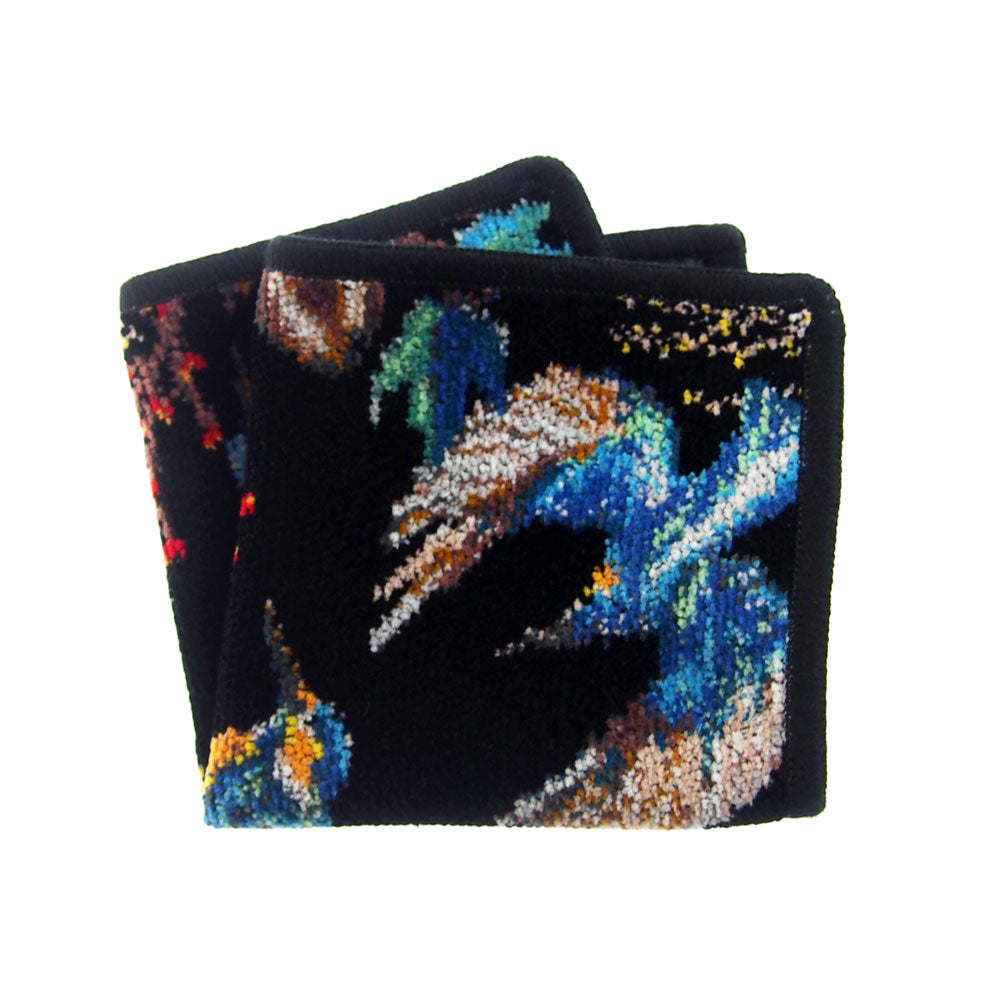 フェイラー (FEILER) カワセミの家族 ハンカチ 25×25cm