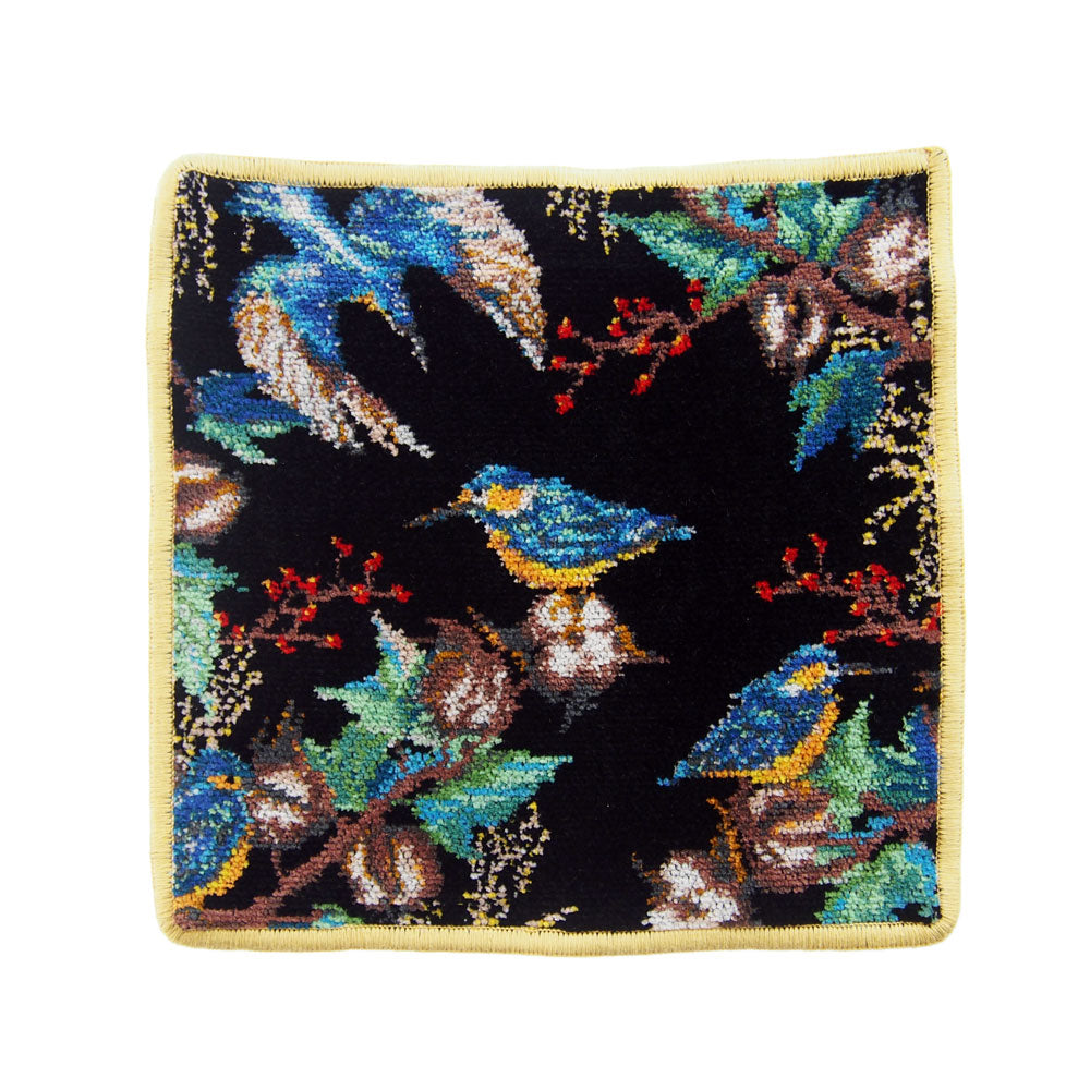 フェイラー (FEILER) カワセミの家族 ハンカチ 25×25cm