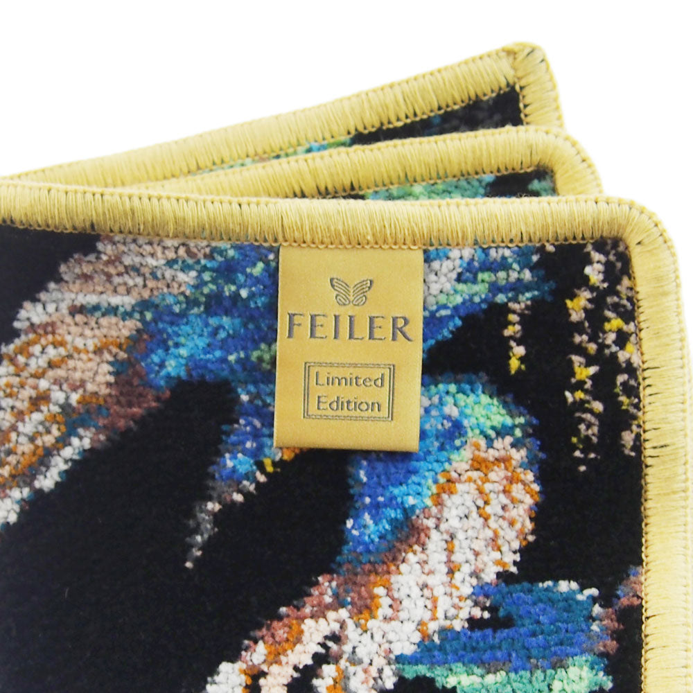 フェイラー (FEILER) カワセミの家族 ハンカチ 25×25cm