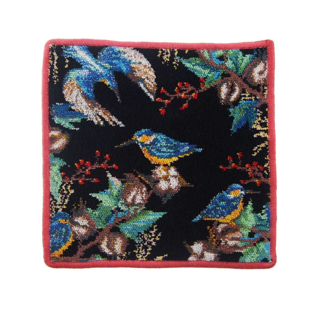 フェイラー (FEILER) カワセミの家族 ハンカチ 25×25cm