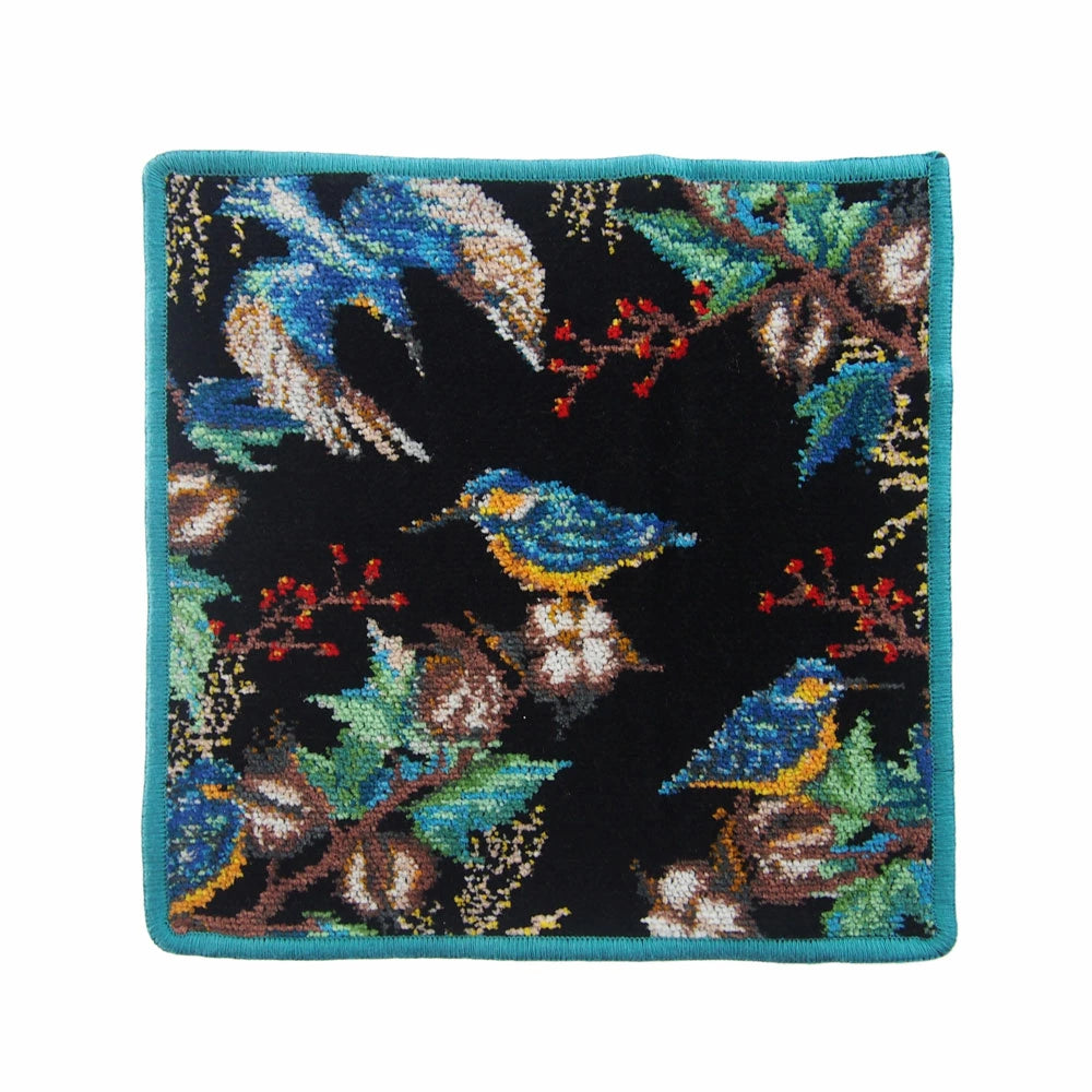 フェイラー (FEILER) カワセミの家族 ハンカチ 25×25cm