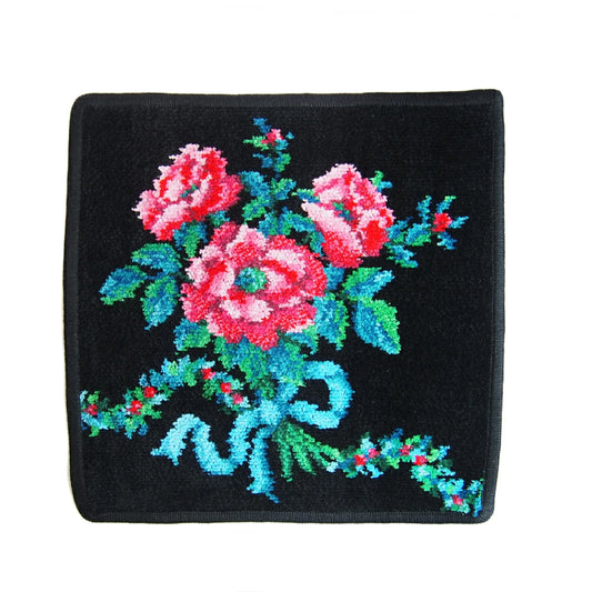 フェイラー (FEILER) ロマンス ウォッシュクロス ブラック 25cm