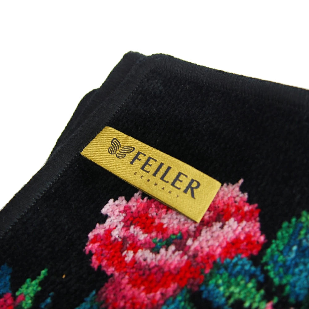 フェイラー (FEILER) ロマンス ウォッシュクロス ブラック 25cm