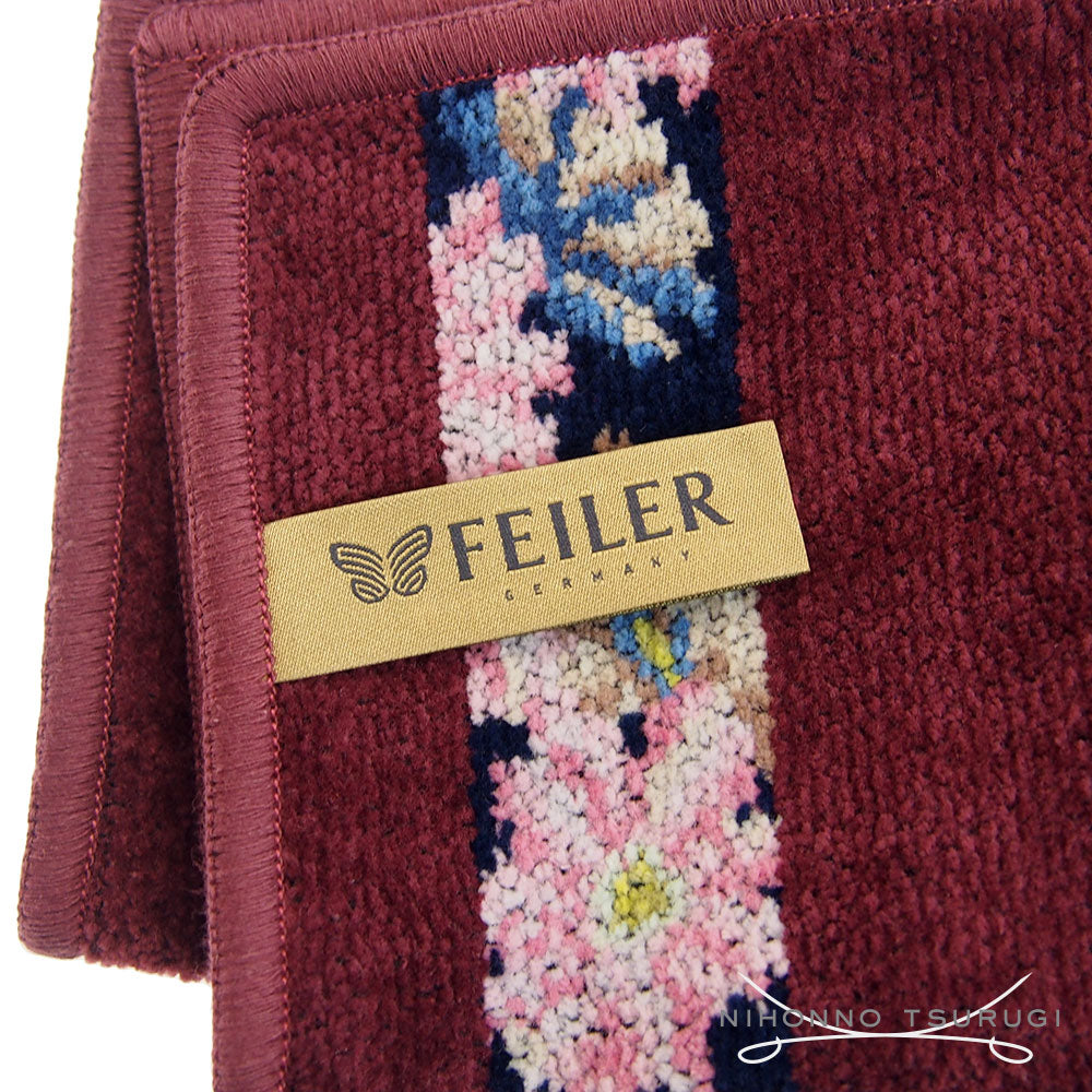 フェイラー (FEILER) コスモス ブルー タオルハンカチ 25x25 各色