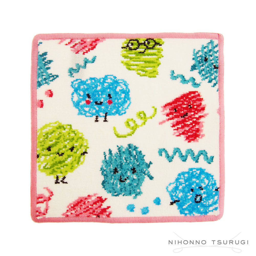 フェイラー (FEILER) ドゥードゥルズ タオルハンカチ ラズベリー 25×25