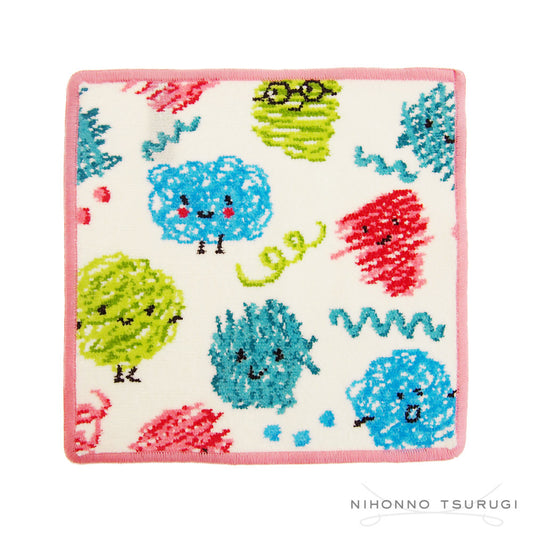 フェイラー (FEILER) ドゥードゥルズ タオルハンカチ ラズベリー 25×25