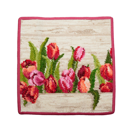 フェイラー (FEILER) アムステルダム タオルハンカチ レッド 25x25