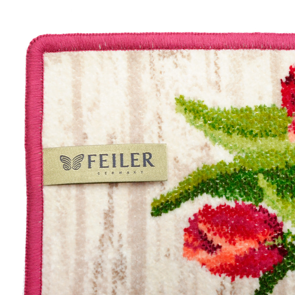 フェイラー (FEILER) アムステルダム タオルハンカチ レッド 25x25
