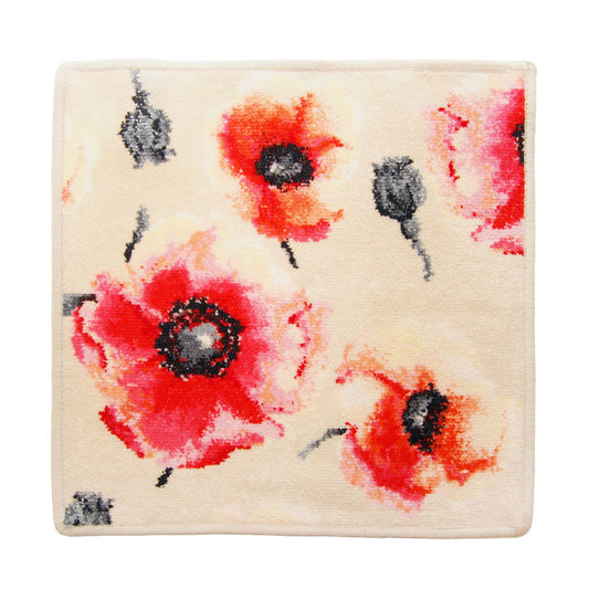 フェイラー (FEILER) コーンポピー ウォッシュクロス 30×30